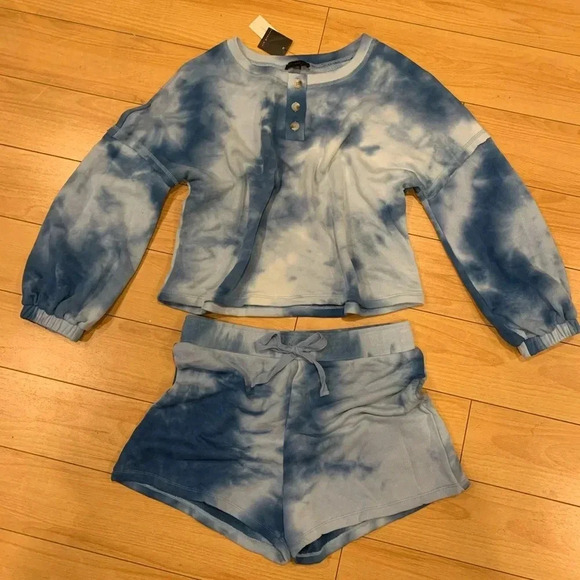 ANTHROPOLOGIE NWT Madeira Tie Dye Lounge Set - Picture 5 of 8